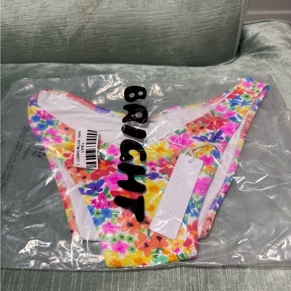 Bright, Capri, Sunset Pettern Bikini Bottom